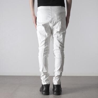 ストレッチデニム ソフトサルエルパンツ　WHITE No.19