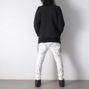 ストレッチデニム ソフトサルエルパンツ　WHITE No.24