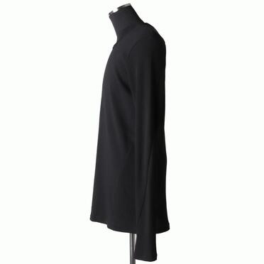 Back-Printed Waffle Jersey Long Sleeve　BLACK No.3