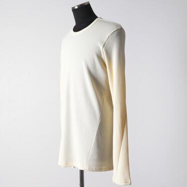 Back-Printed Waffle Jersey Long Sleeve　IVORY No.2