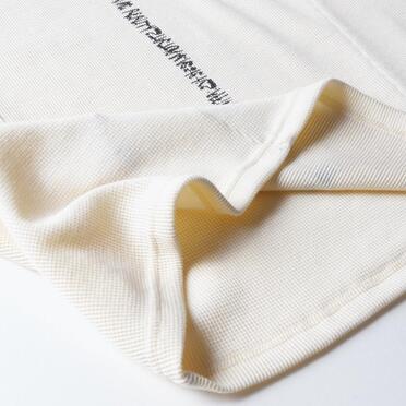 Back-Printed Waffle Jersey Long Sleeve　IVORY No.12