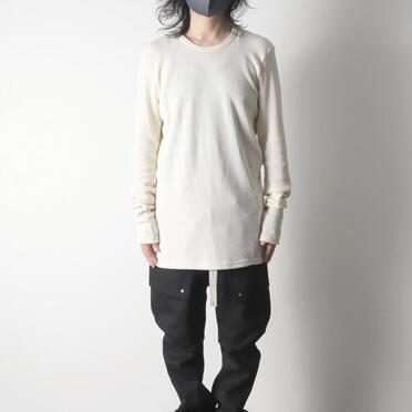 Back-Printed Waffle Jersey Long Sleeve　IVORY No.13