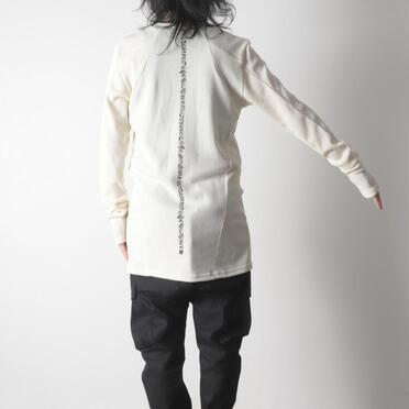 Back-Printed Waffle Jersey Long Sleeve　IVORY No.18