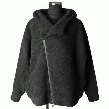 ZIP RAP BOA HOODIE　T.BLACK No.1
