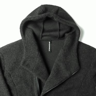 ZIP RAP BOA HOODIE　T.BLACK No.15