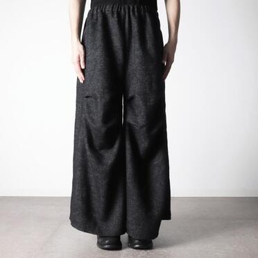 P-706 Knee-Tucked Easy Pants　DARK GRAY No.15