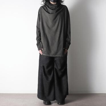 P-706 Knee-Tucked Easy Pants　DARK GRAY No.23
