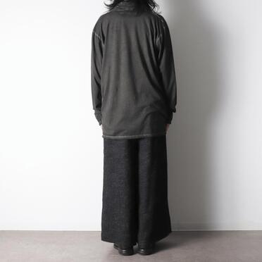 P-706 Knee-Tucked Easy Pants　DARK GRAY No.25