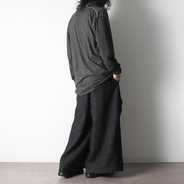P-706 Knee-Tucked Easy Pants　DARK GRAY No.26