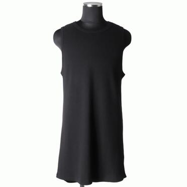 Back-Printed Waffle Jersey Tank Top　BLACK No.1