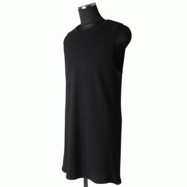 Back-Printed Waffle Jersey Tank Top　BLACK No.2