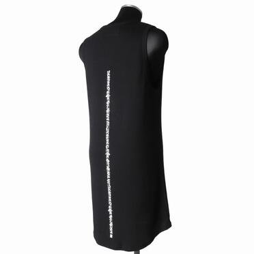 Back-Printed Waffle Jersey Tank Top　BLACK No.6
