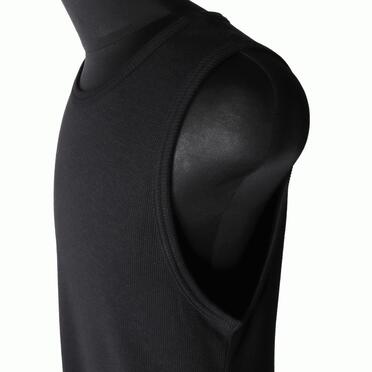 Back-Printed Waffle Jersey Tank Top　BLACK No.8