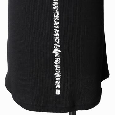 Back-Printed Waffle Jersey Tank Top　BLACK No.11