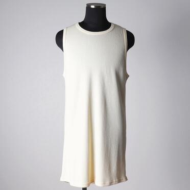 Back-Printed Waffle Jersey Tank Top　IVORY No.1