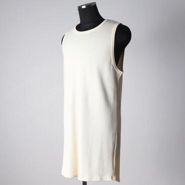 Back-Printed Waffle Jersey Tank Top　IVORY No.2