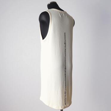 Back-Printed Waffle Jersey Tank Top　IVORY No.4