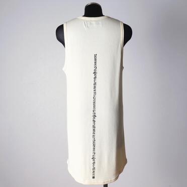 Back-Printed Waffle Jersey Tank Top　IVORY No.5