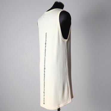 Back-Printed Waffle Jersey Tank Top　IVORY No.6
