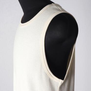 Back-Printed Waffle Jersey Tank Top　IVORY No.8