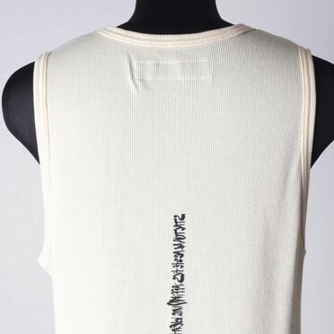 Back-Printed Waffle Jersey Tank Top　IVORY No.9