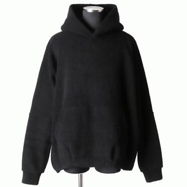 Pile Dolman Hoodie Pullover　BLACK No.1