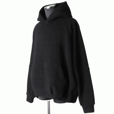 Pile Dolman Hoodie Pullover　BLACK No.2