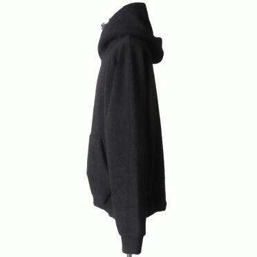 Pile Dolman Hoodie Pullover　BLACK No.3