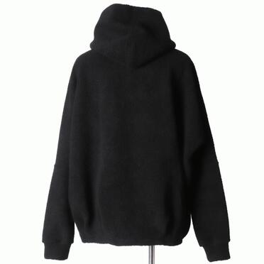 Pile Dolman Hoodie Pullover　BLACK No.5