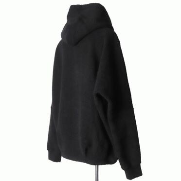 Pile Dolman Hoodie Pullover　BLACK No.6