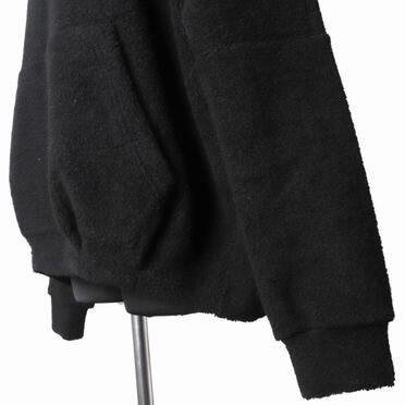 Pile Dolman Hoodie Pullover　BLACK No.11