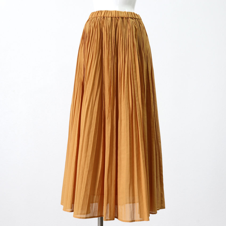 hand pleats skirt　TERRACOTTA