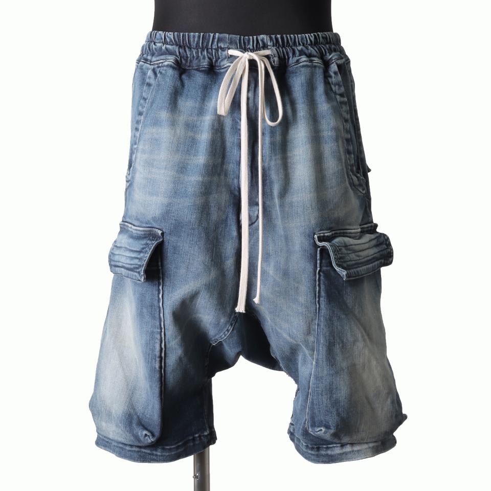 Denim Sarrouel Shorts　BLUE