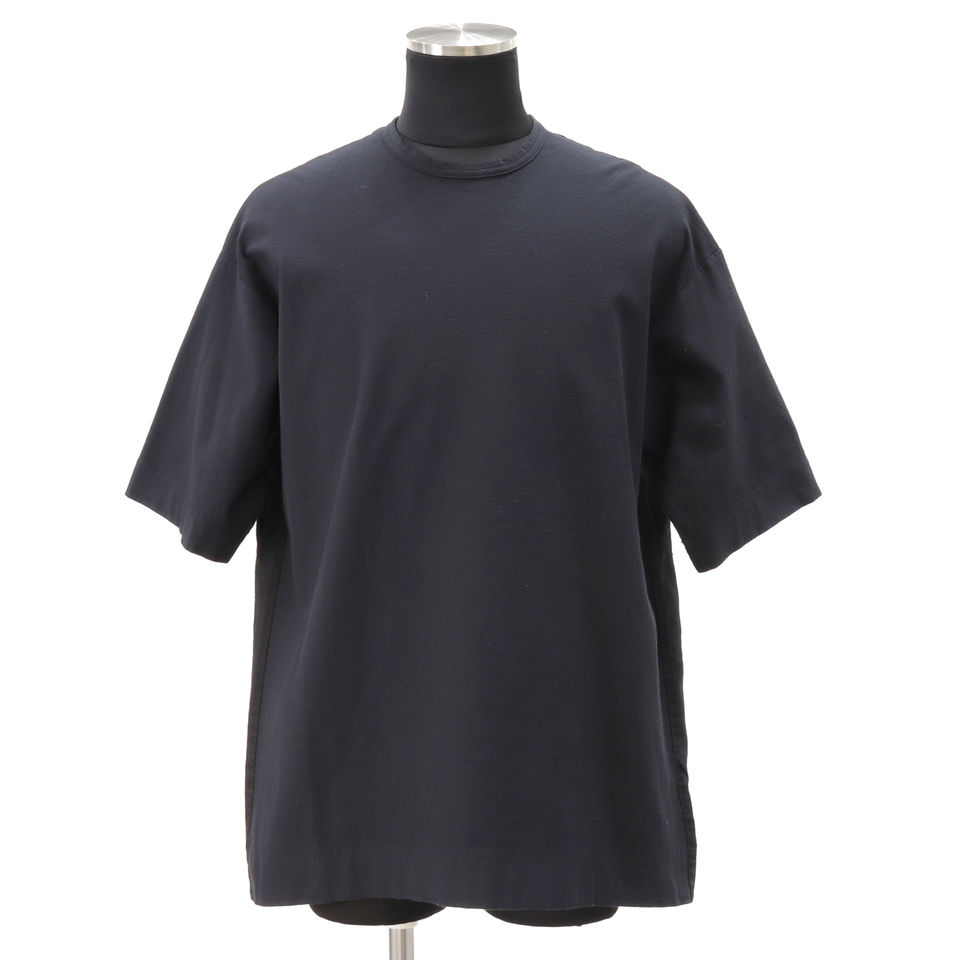 vital　Fabric Combi Big tee　BLACK