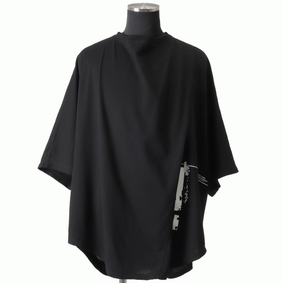 DRAPE COWL CS T-SHIRTS　BLACK