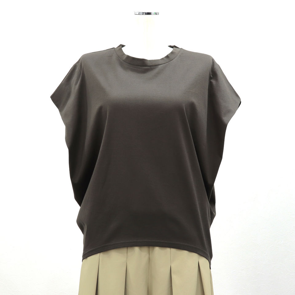 boat neck cocoon N/S P/O　GRAY