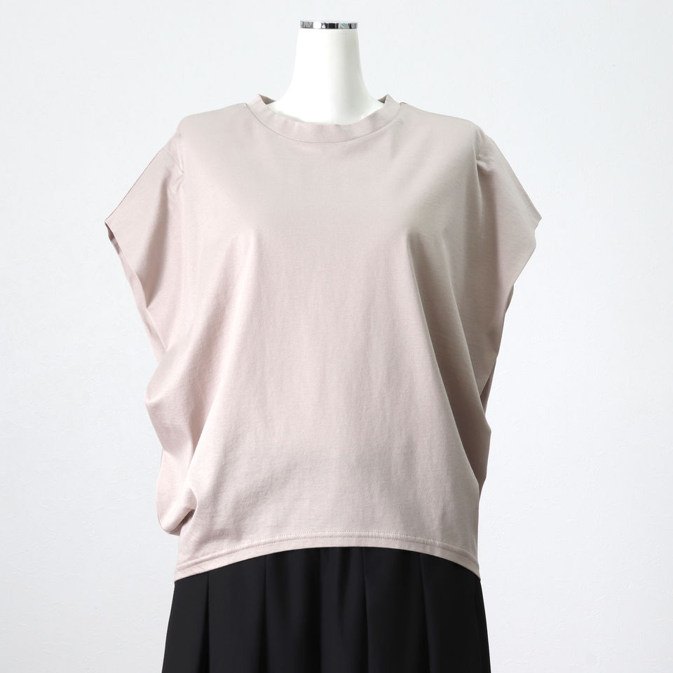 boat neck cocoon N/S P/O　BEIGE
