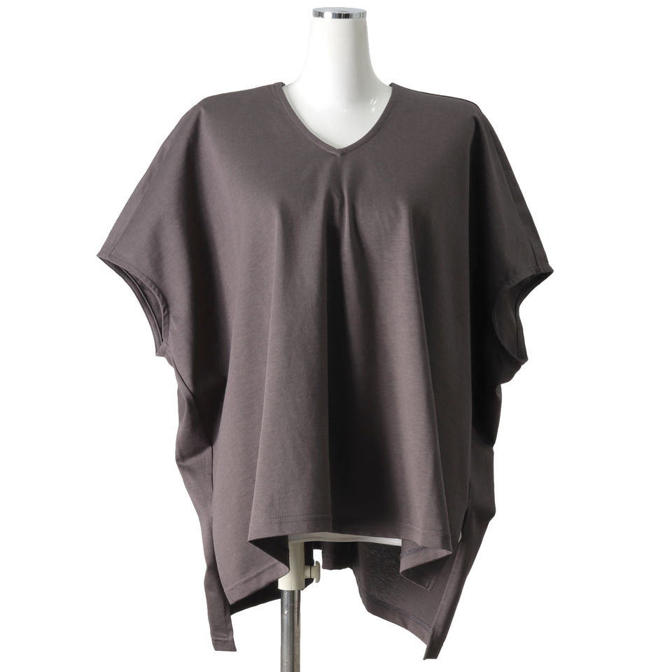 V neck box T　C.GRAY