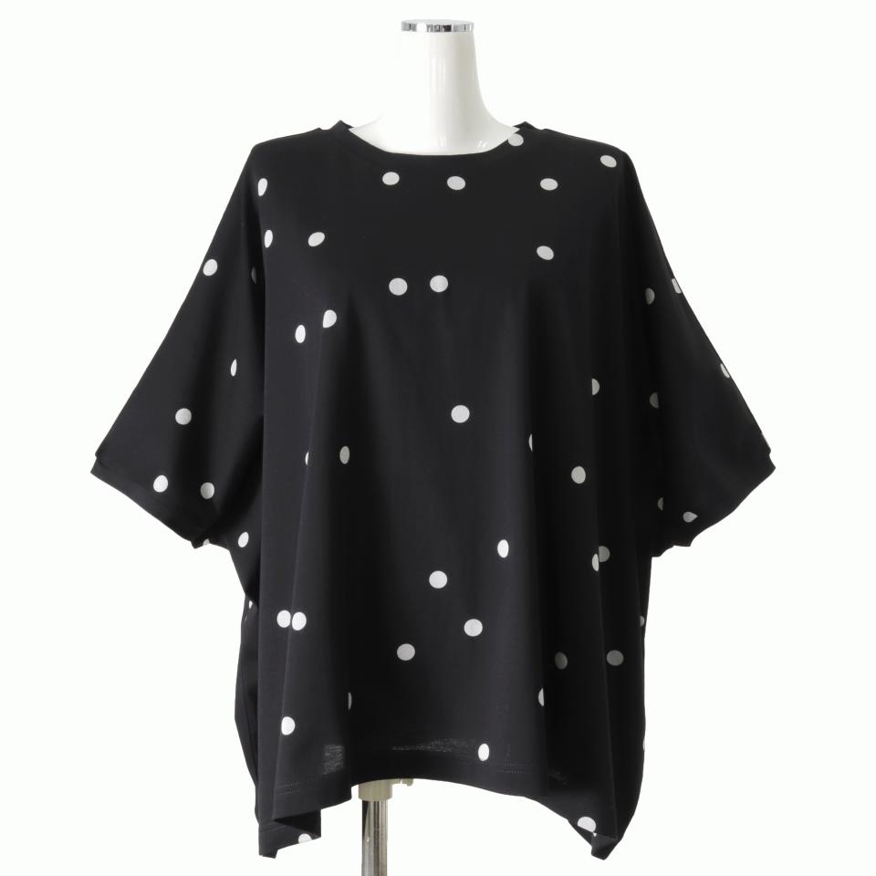 dots print wide P/O　BLACK