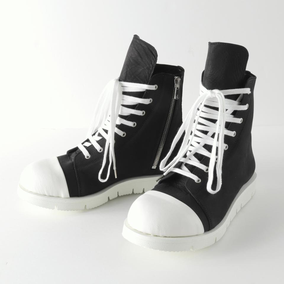 Hi-cut Sneakers　BK×WH