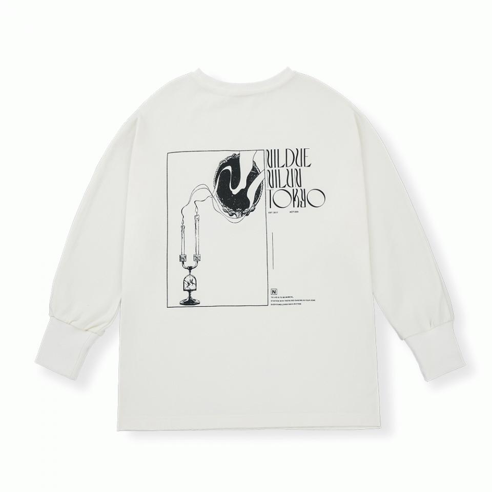 ACT9 LONG SLEEVE TEE　IVORY