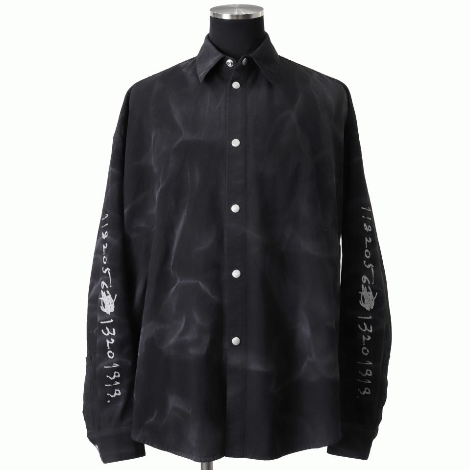 Vintage Dyed Cocoon Shirts　BLACK