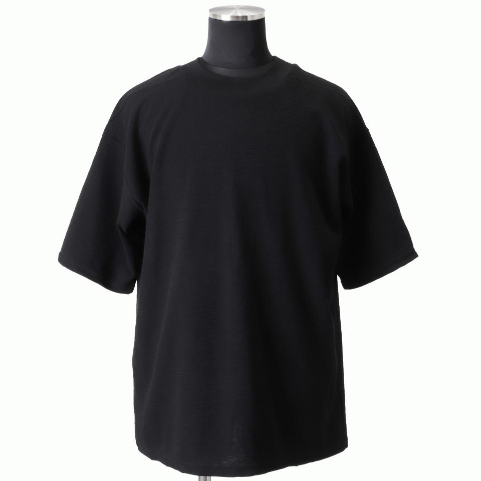 Surf Knit Over Size Tee　BLACK