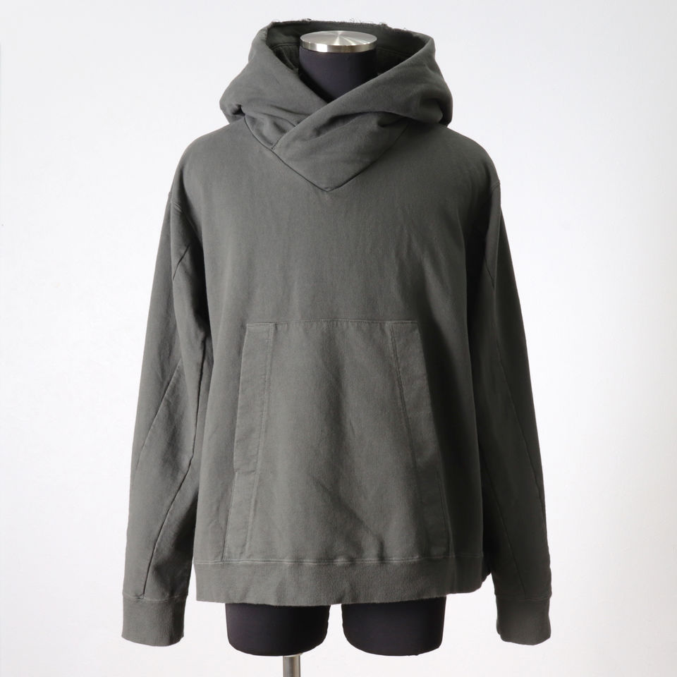 PADDED HOOD PULLOVER　OLIVE GREEN