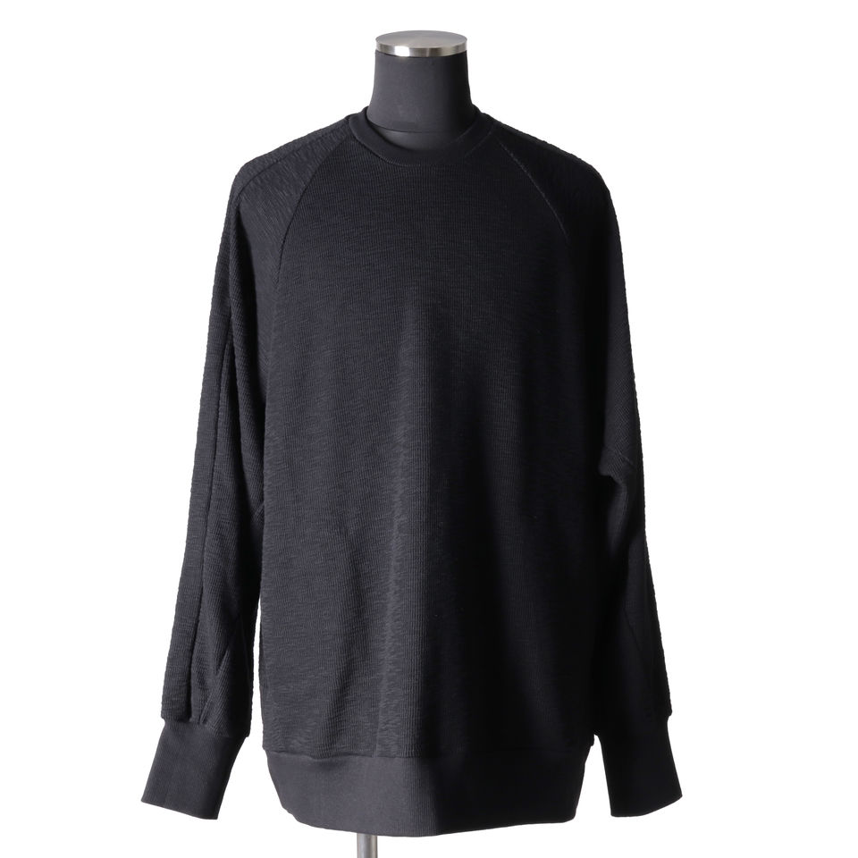 Over Size Raglan Top　BLACK