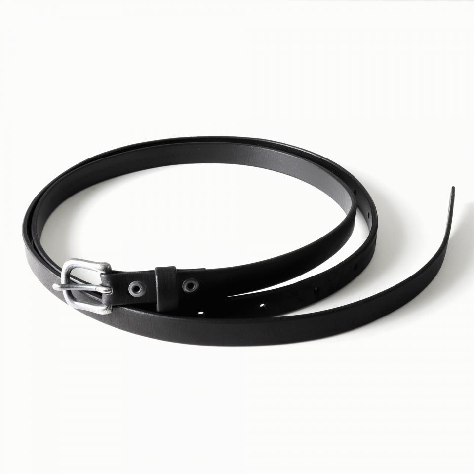 839ACU1 Leather Belt　SILVER