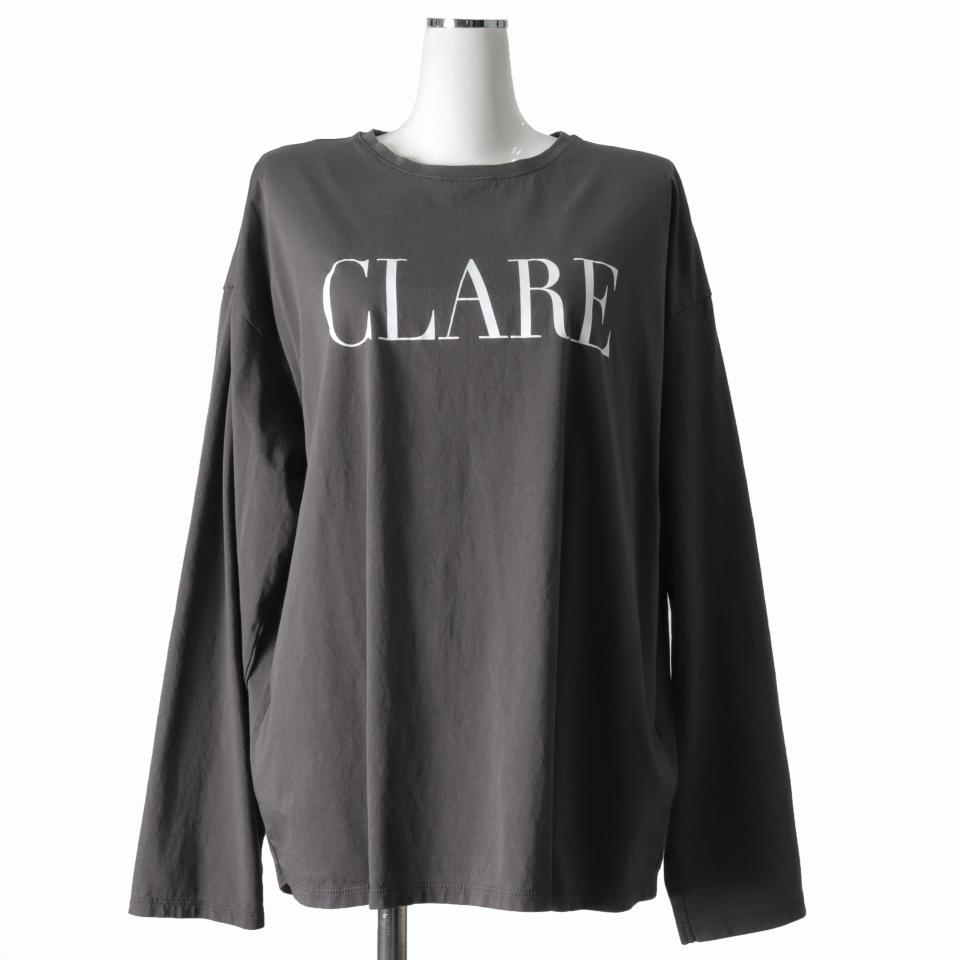 "CLARE"ロゴロングスリーブT-shirts　SUMIKURO