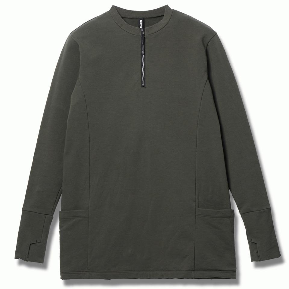 HENRY ZIP JERSEY　KHAKI