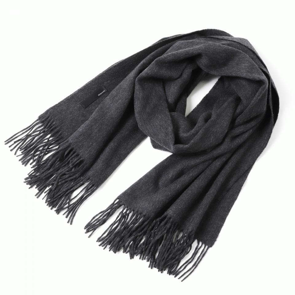 cashmere wool stole　BLACK