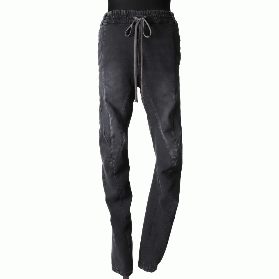 Denim Anatomical Fitted Long Pants　DAMAGE BLACK